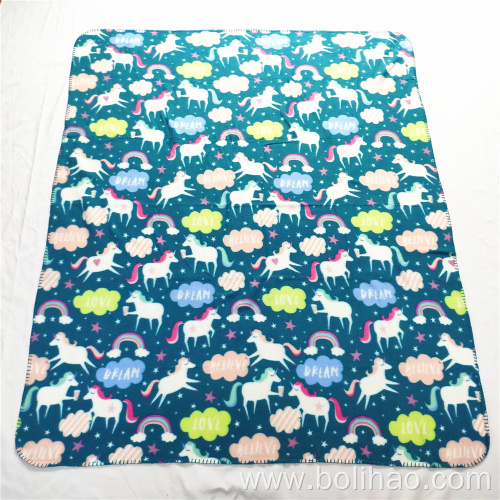 2021 New Double Brush Fleece Polar Fleece Blanket All Over Print Fleece Blanket